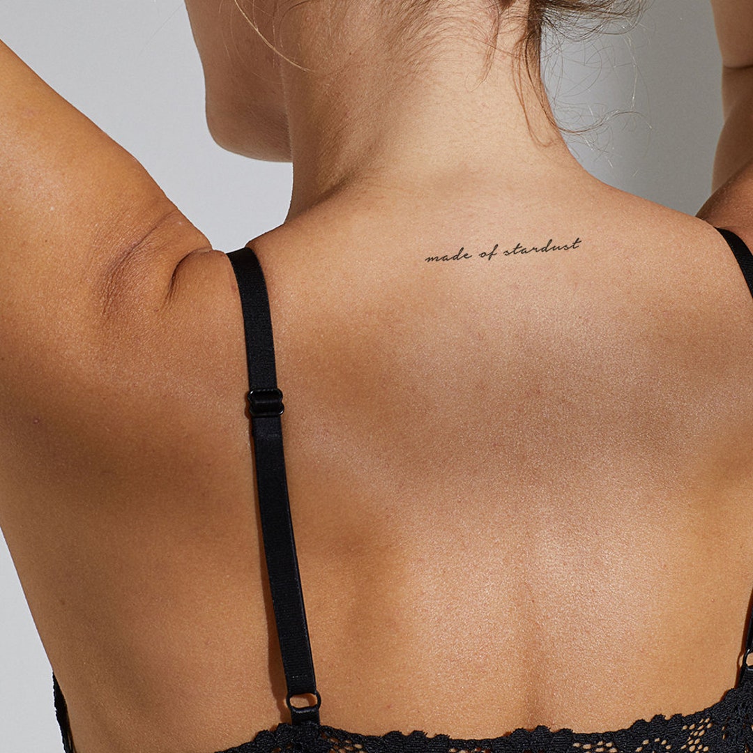 Made of Stardust Temporary Tattoo set of 3 - Etsy Made of Stardust Temporary Tattoo set of 3 - Etsy