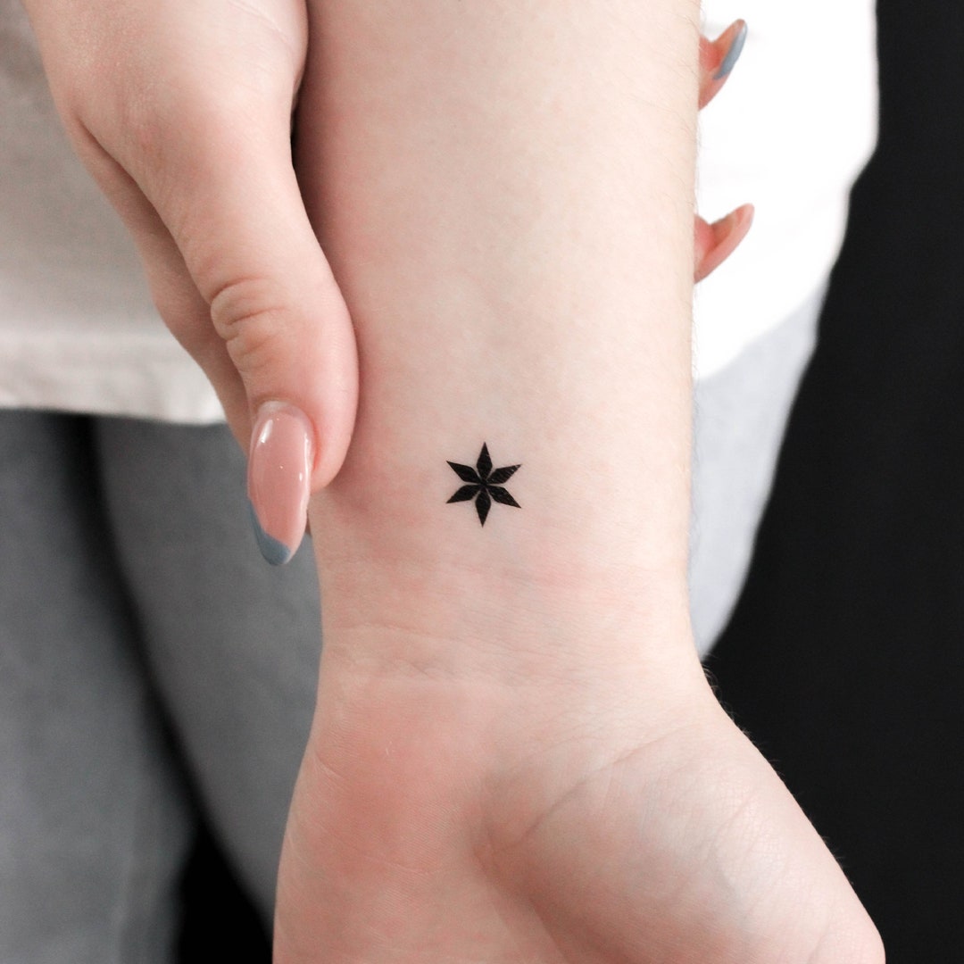 Star Ornament Temporary Tattoo (set of 3) - Etsy