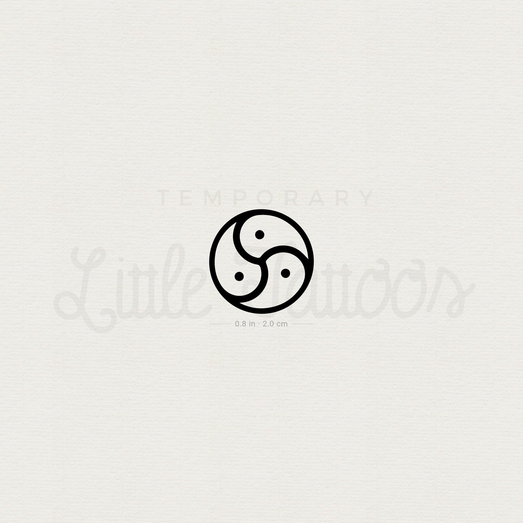 BDSM Triskelion Temporary Tattoo (set of 3) - Etsy