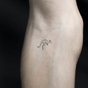 Kangaroo Temporary Tattoo (Set of 3)