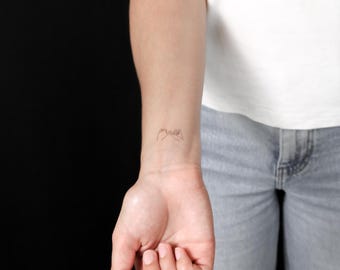 Kleines Pinky Versprechen temporäres Tattoo (3er Set)