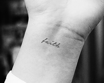 Faith Temporary Tattoo (Set of 3)