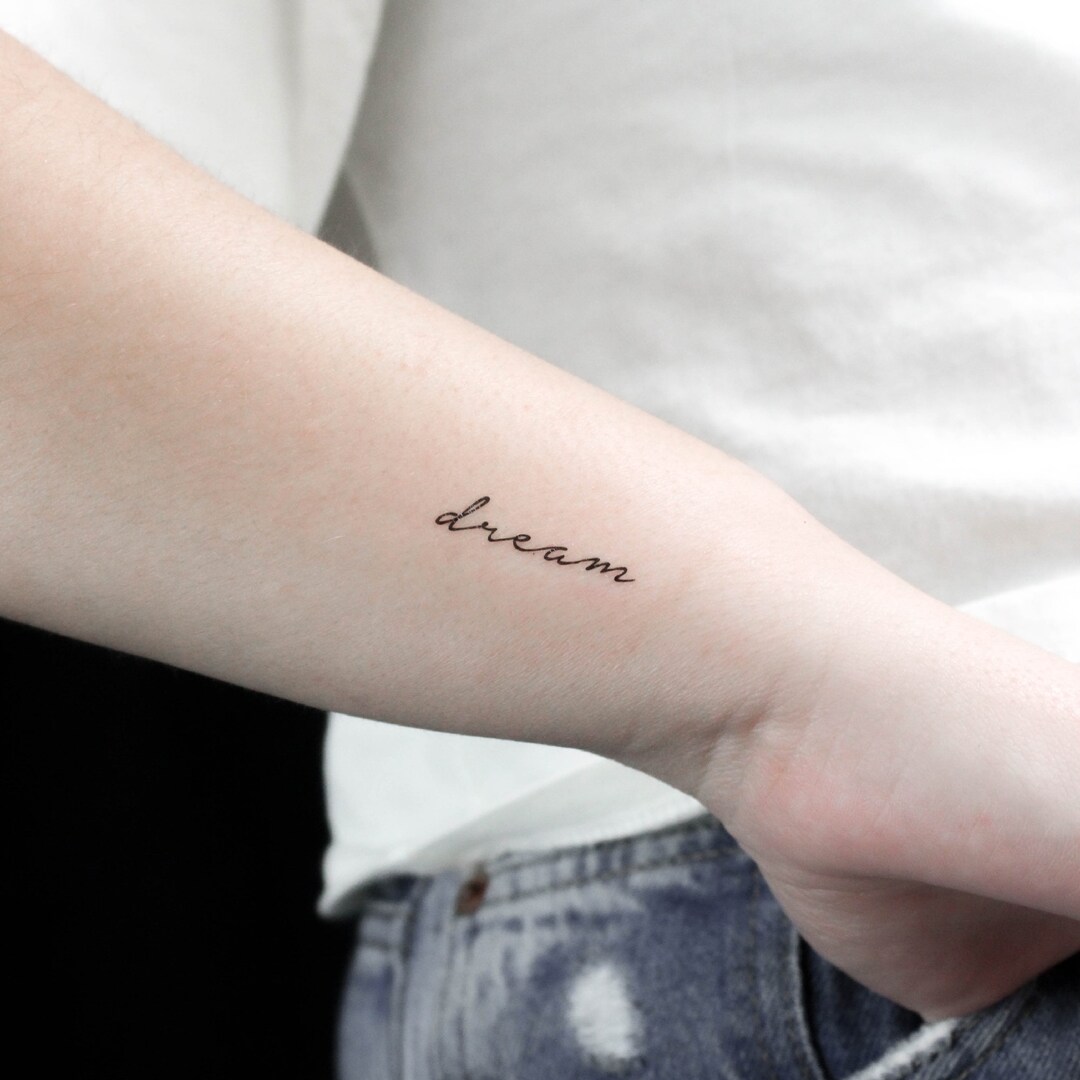 Dream Temporary Tattoo (set of 3) - Etsy