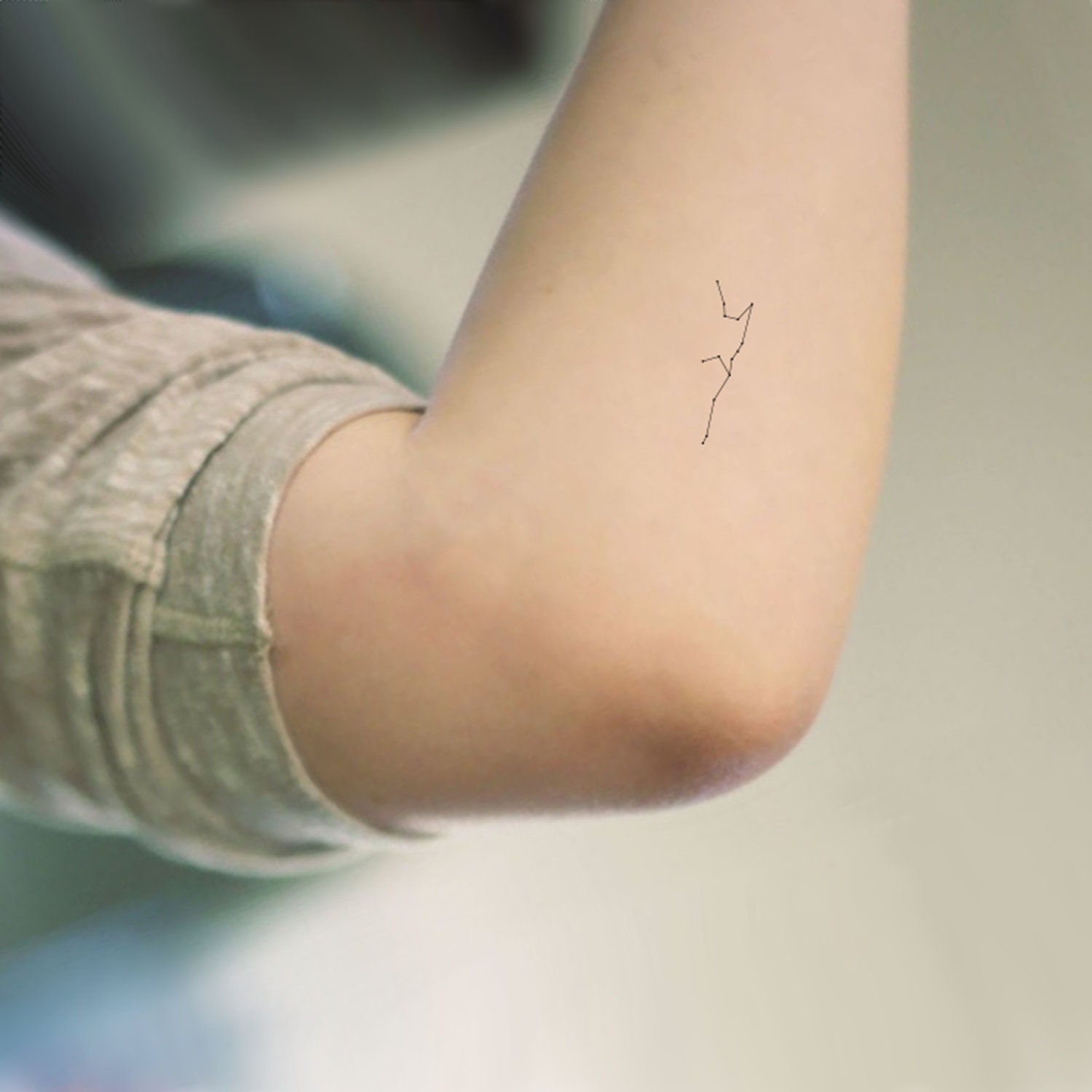 Aquarius Constellation Tattoo Rose Flower Tattoo Design Etsy