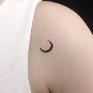 Sichelmond temporäres Tattoo (3er Set)