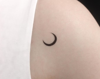 Crescent Moon Temporary Tattoo (Set of 3)