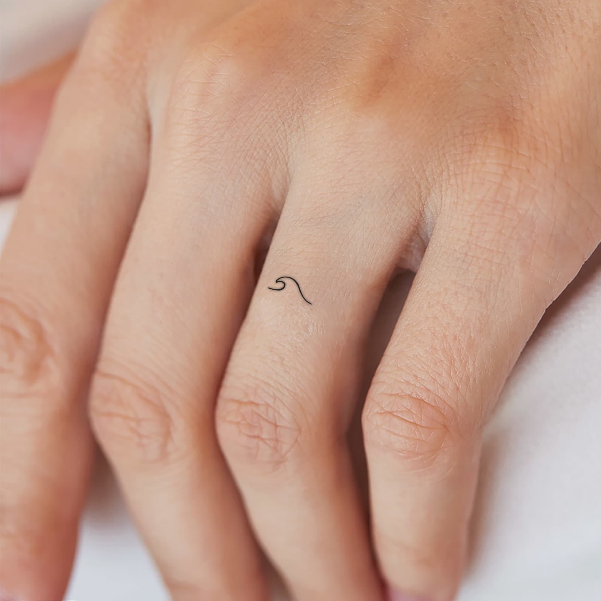Simple Wave Tattoo | InkStyleMag