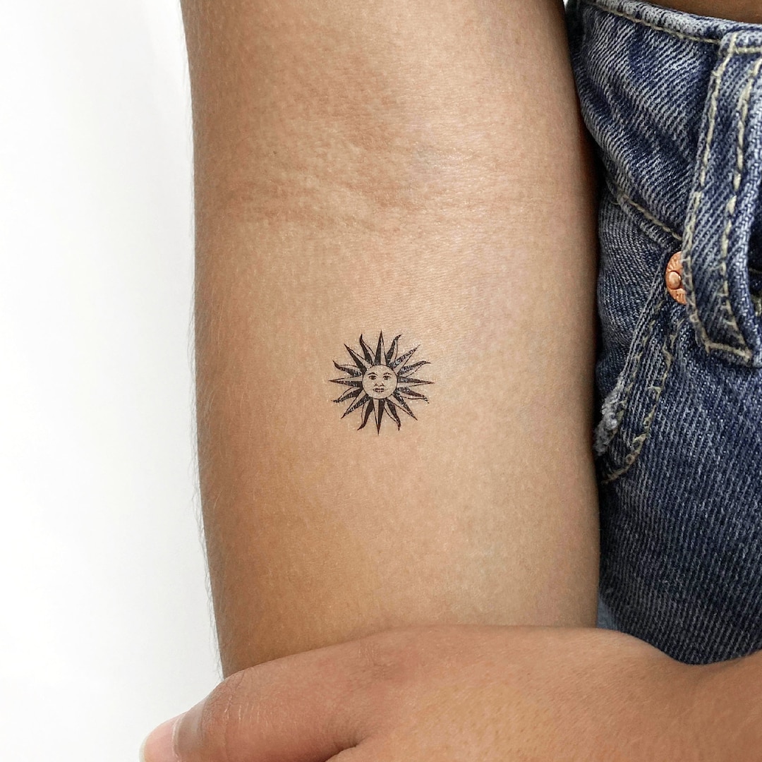 Sol De Mayo Uruguay Temporary Tattoo (set of 3) - Etsy