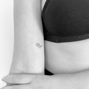 Eyeglasses Temporary Tattoo (Set of 3)