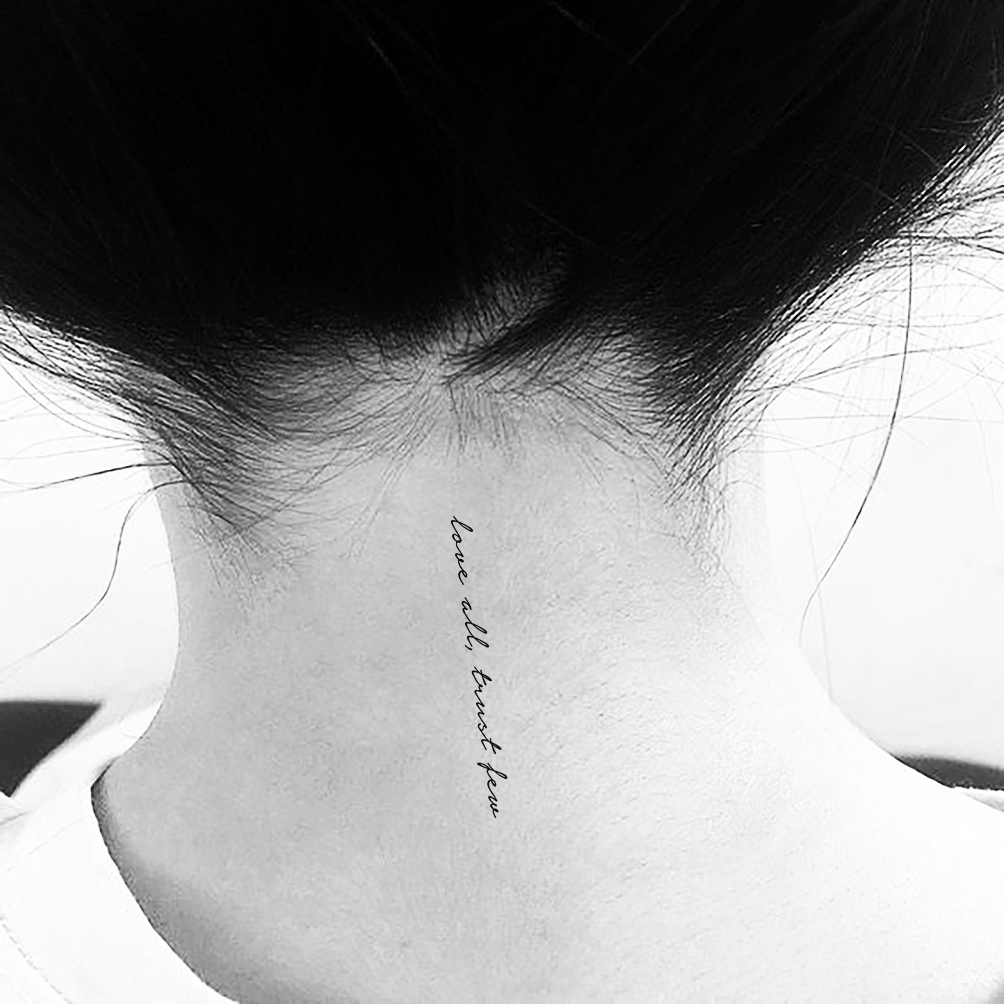 Love All Trust Few Temporary Tattoo set of 3 - Etsy Love All Trust Few Temporary Tattoo set of 3 - Etsy