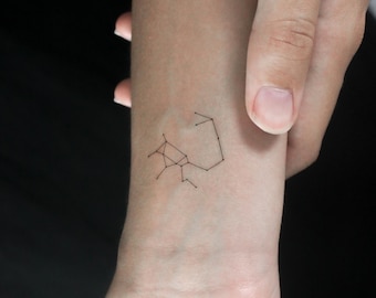 Tijdelijke tattoo kleine sterrenbeeld Boogschutter (set van 3)