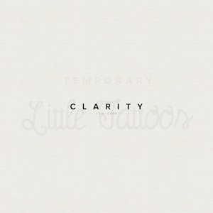 Clarity Temporary Tattoo (Set of 3)