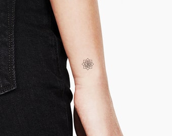 Om Mandala Temporary Tattoo (Set of 3)