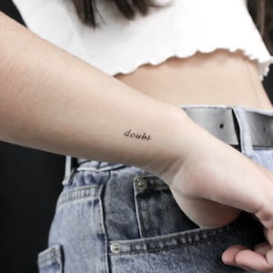 Do Don&#39;t Doubt Temporary Tattoo (Set of 3)
