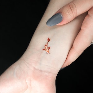 Koi Fisch temporäres Tattoo (3er Set)