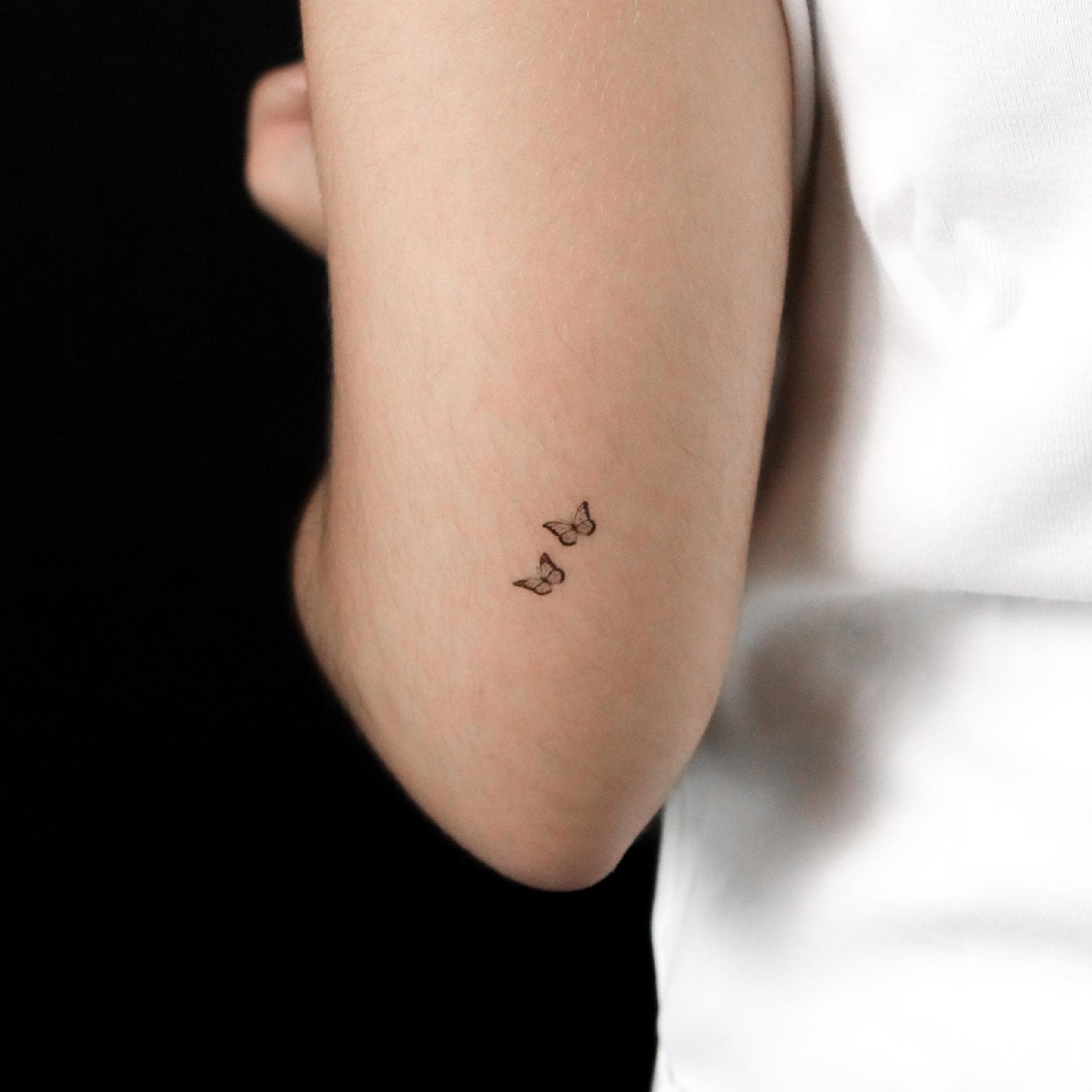 蝶のカップルのタトゥーシール（3枚セット） - Etsy 日本, image size:2050x2050