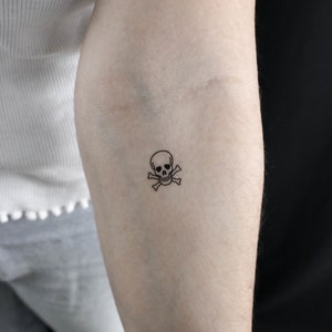 Danger Skull Temporary Tattoo (Set of 3)