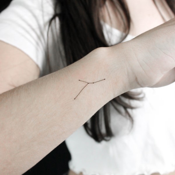 Small Cancer Constellation Temporary Tattoo (Set of 3)