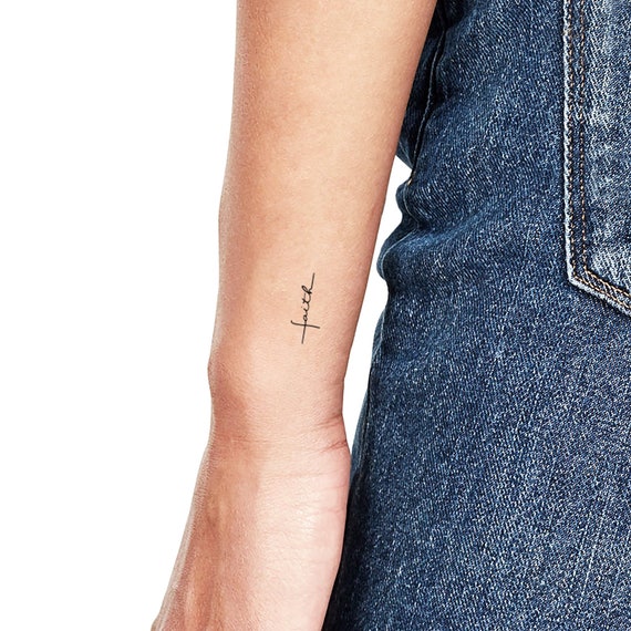 Have Faith Semi-Permanent Tattoo. Lasts 1-2 weeks. Painless and easy to  apply. Organic ink. Browse more or create your own. | Inkbox™ |  Semi-Permanent Tattoos