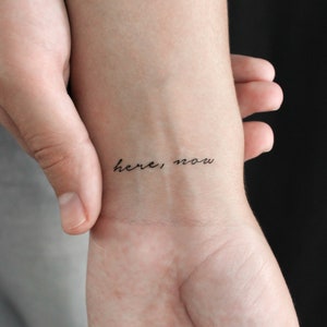 Here, Now Temporary Tattoo (Set of 3)