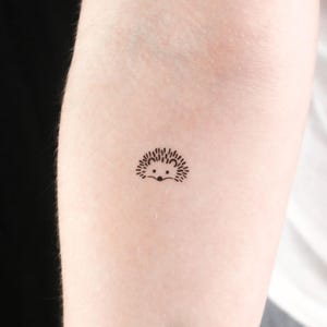 Tatuaggio Temporaneo Volto Di Riccio (Set Di 3)