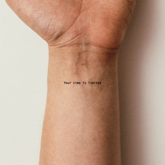 Top 142+ time quote tattoos super hot