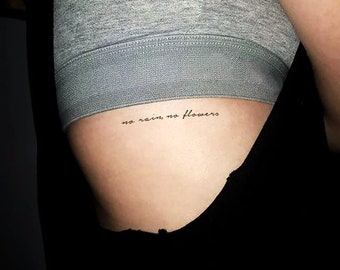 No Rain No Flowers Temporary Tattoo set of 3 - Etsy Singapore No Rain No Flowers Temporary Tattoo set of 3 - Etsy Singapore