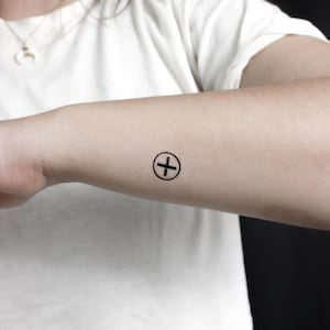 Ailm Symbol Temporary Tattoo (Set of 3)