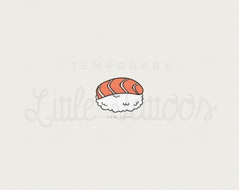 Salmon Nigiri Temporary Tattoo (Set of 3)