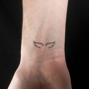 Tijdelijke tattoos voor koppels engelenvleugels (set van 3)