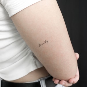 Family Temporary Tattoo (Set of 3)