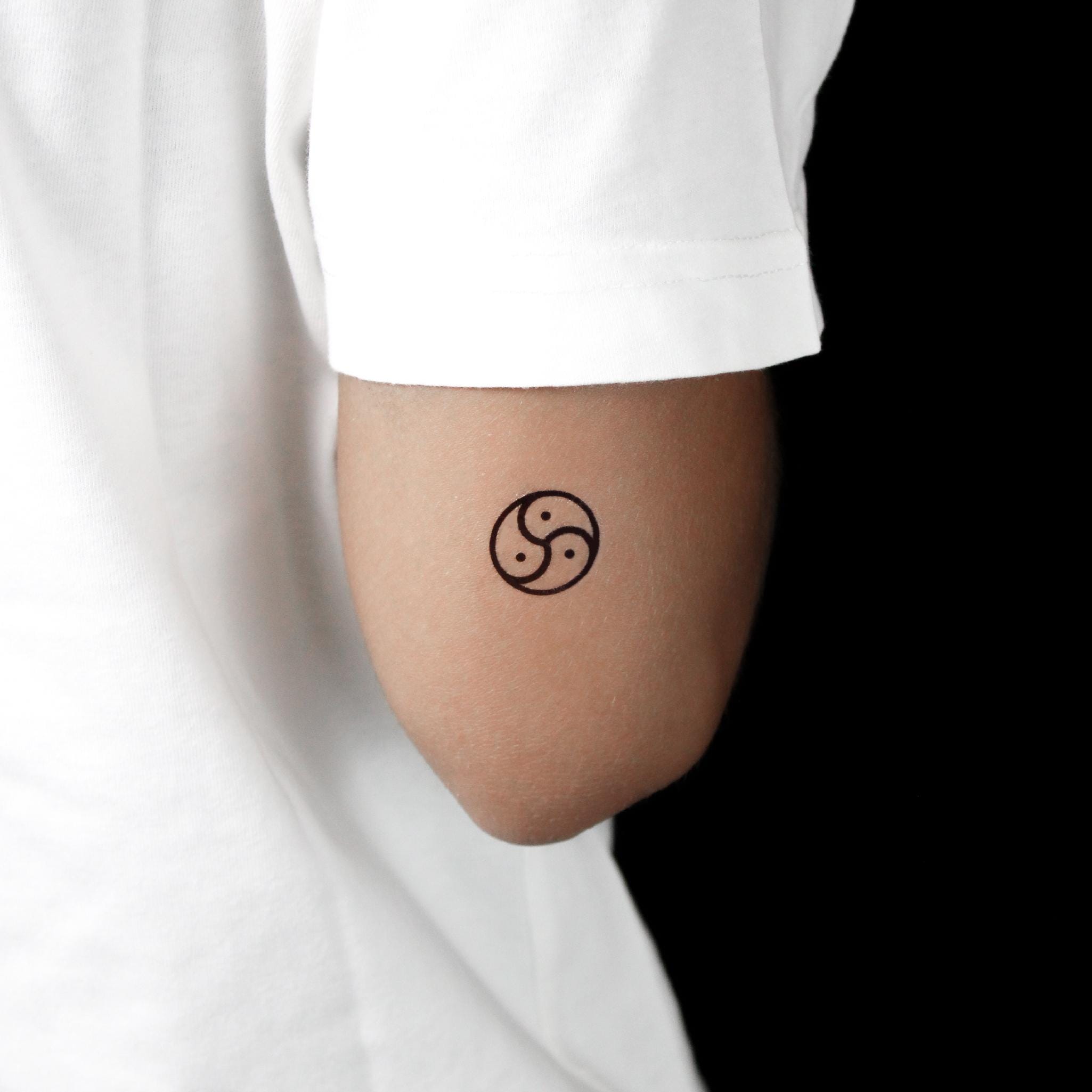 BDSM Triskelion Temporary Tattoo (set of 3) - Etsy