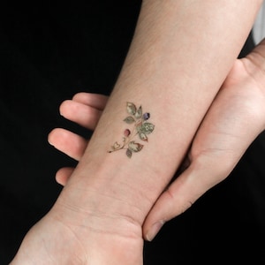 Small Rasperry By Ann Lilya Temporary Tattoo (Set of 3)
