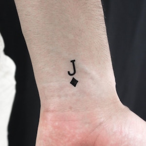 Tijdelijke tattoo Black Jack Of Diamonds (set van 3)