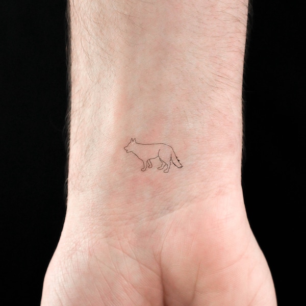 German Shepherd Temporary Tattoo (Set of 3)