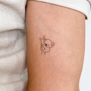 Koala tatuaggio temporaneo (set di 3)