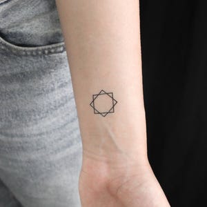 Star of Lakshmi Temporary Tattoo (Set of 3)