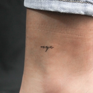 Handwritten NYC Temporary Tattoo (Set of 3)