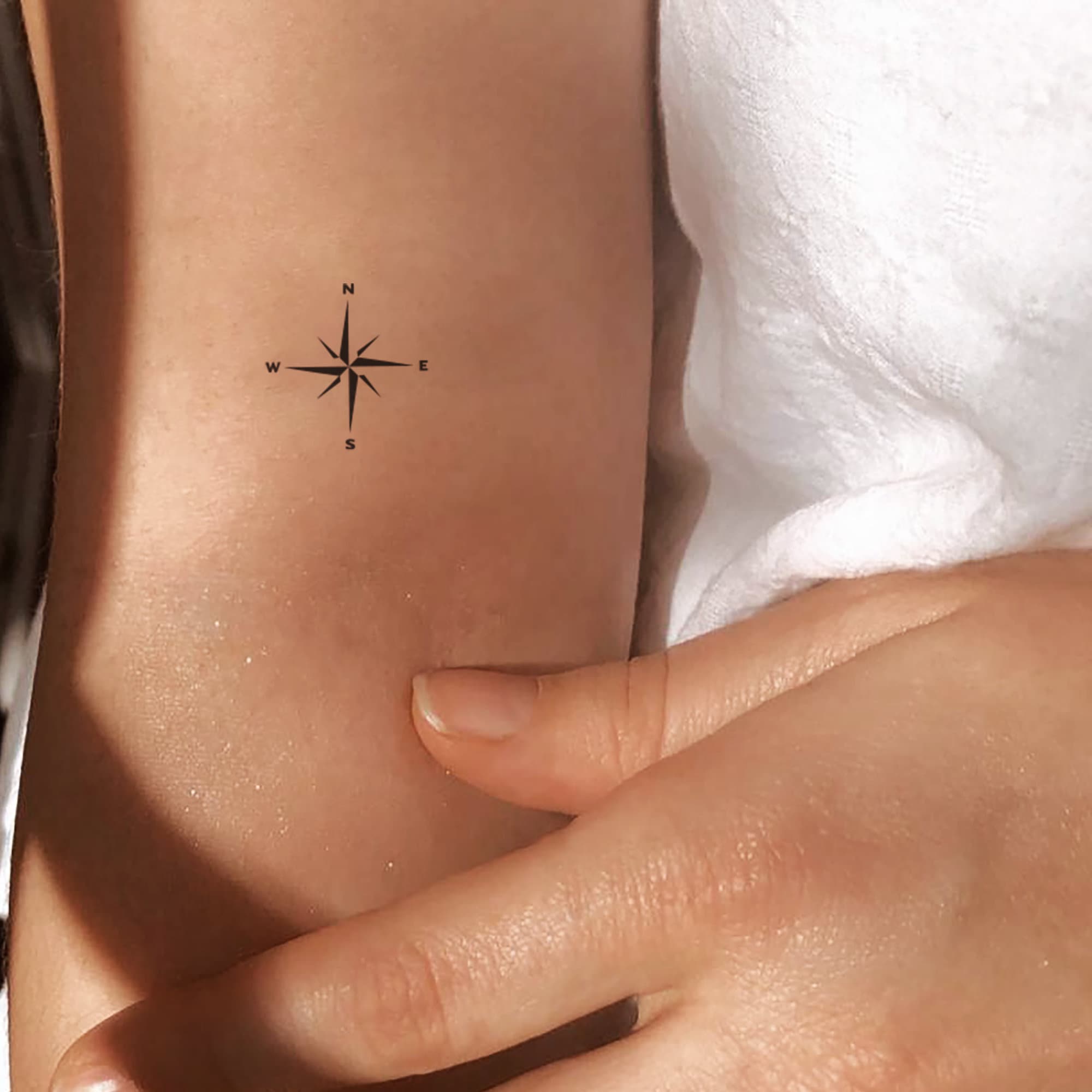 Buy Small Compass Temporary Tattoo set of 3 Online in India - Etsy