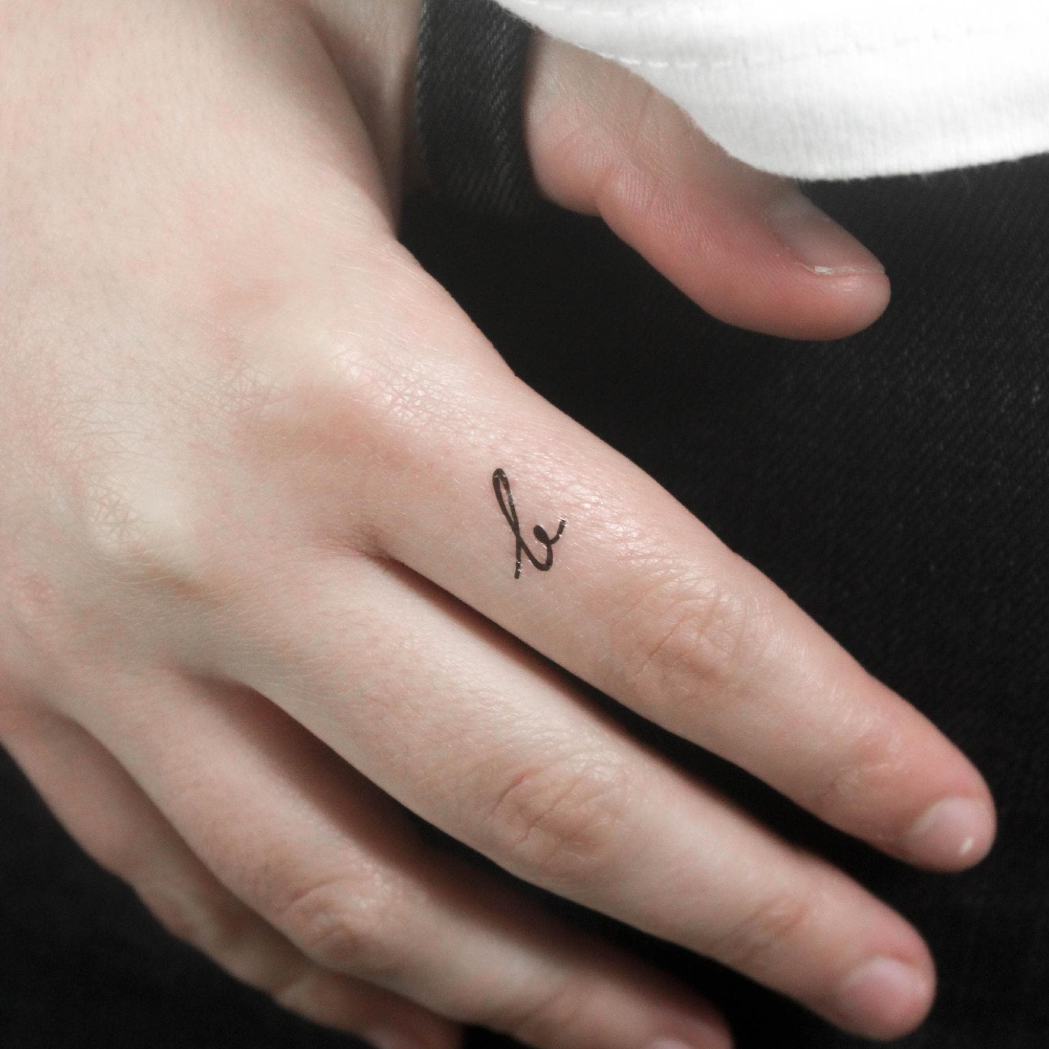 Handwritten Lowercase B Letter Temporary Tattoo (set of 3) - Etsy Australia