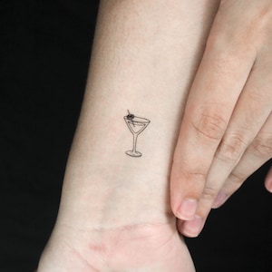 Tatuagem temporária Martini (conjunto de 3)