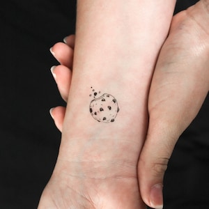 Chocolate Chip Cookie Temporary Tattoo (Set of 3)