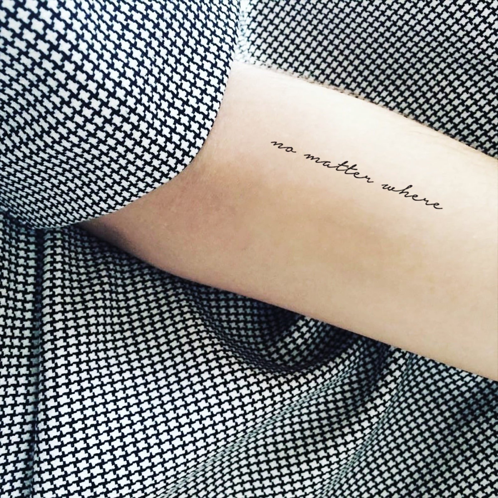 No Matter Where Temporary Tattoo set of 3 - Etsy