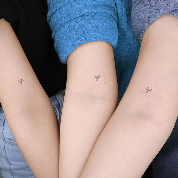 Sisters Flower Temporary Tattoo / Matching Tattoo / Best Friend Tattoo /  Bff Tattoos - Etsy