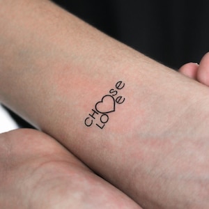 Choose Love Temporary Tattoo (Set of 3)