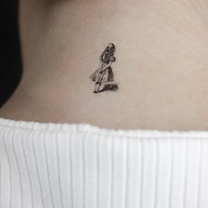 Tatuaje temporal de Alicia en el país de las maravillas (juego de 3)