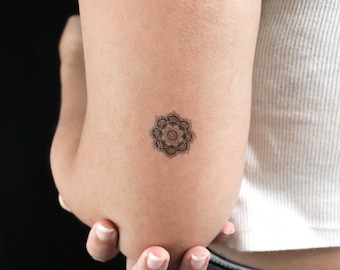 Small Mandala Temporary Tattoo (Set of 3)