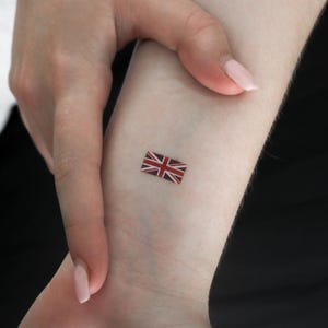 Small Union Jack Temporary Tattoo (Set of 3)