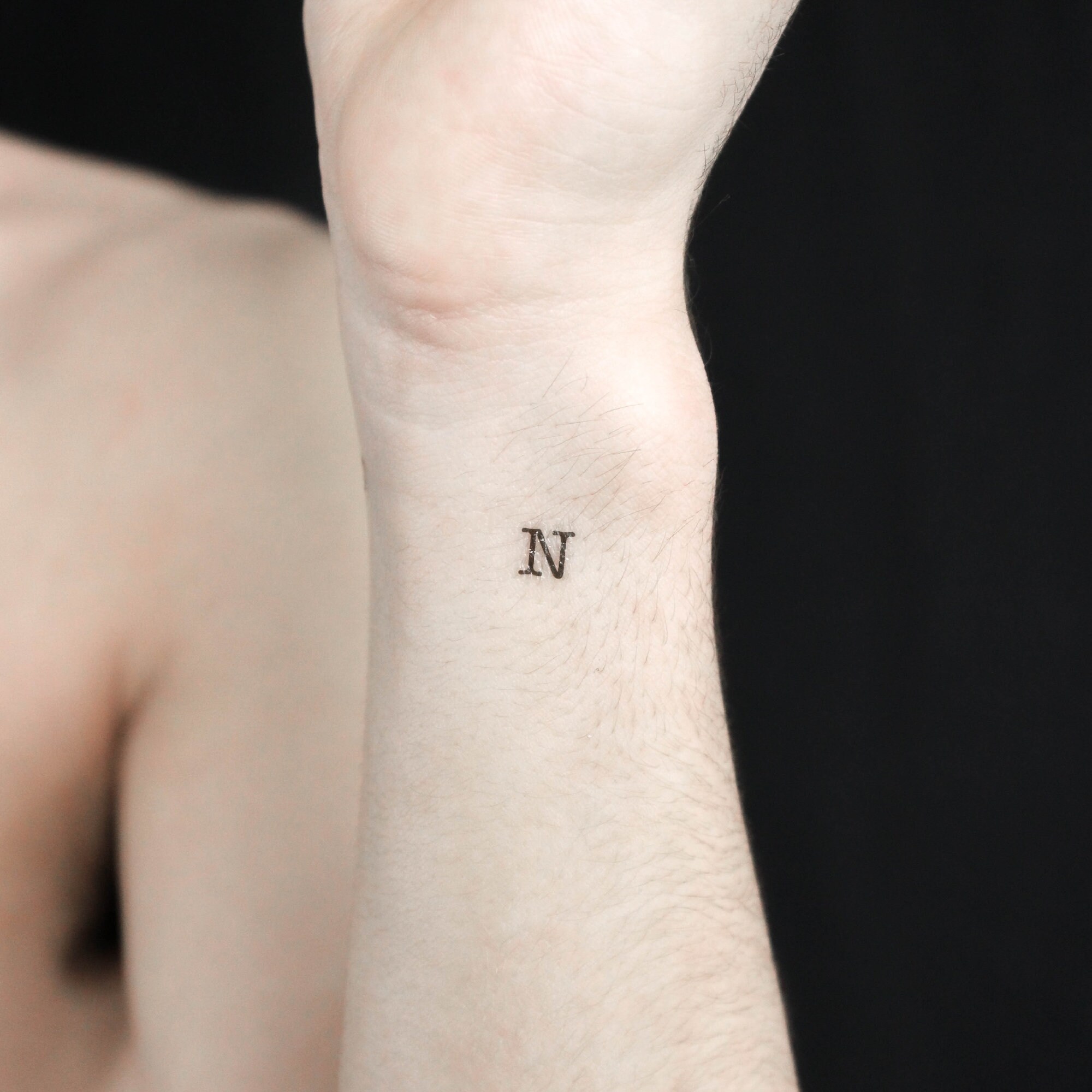 N Initial Tattoo