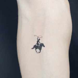 Tatuaggio temporaneo da cowboy (set di 3)
